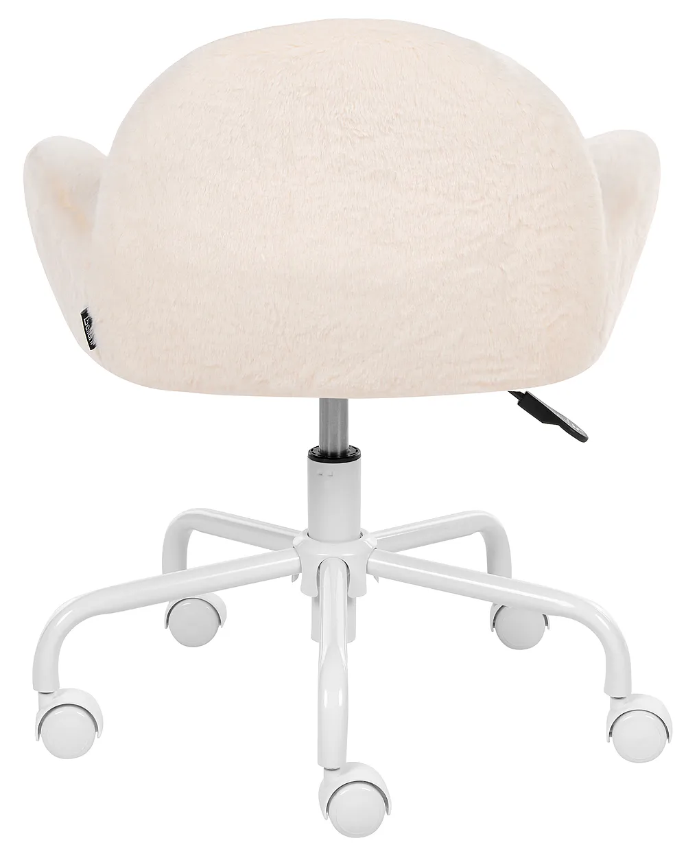 Chaise de bureau JUBBI Fourrure synthétique Blanc cassé_1163880