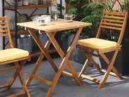 Bistro Set inkl. Kissen FIJI Akazienholz Gelb_764407