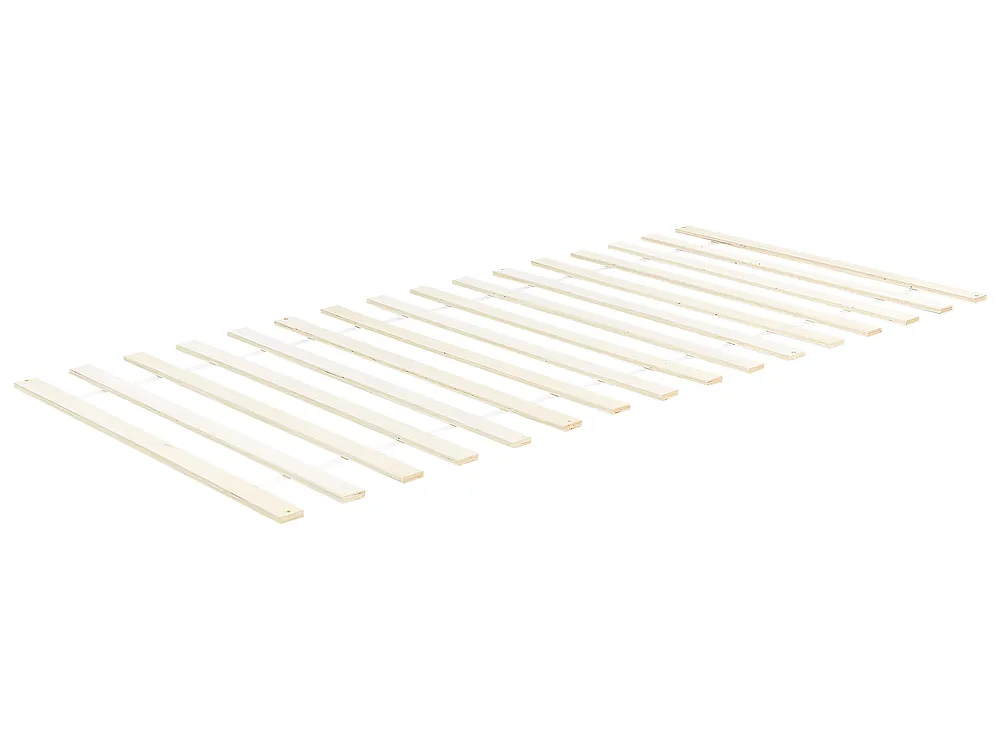 Bed Pine Wood GIVERNY 90 x 200 cm (EU Single) White_925053