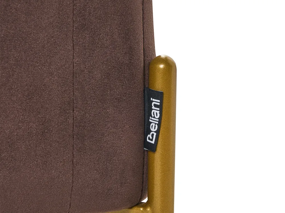 Upholstered Bench UTAH Velvet Dark Brown_1047031