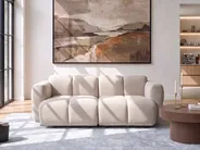 Modulsofa 2-Sitzer MAKSABERG Stoff Beige_1133275