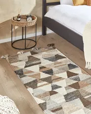 Teppich ARGAVAND Beige 80 x 150 cm Kelim Wolle_858262