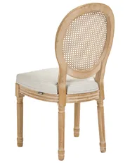 Set of 2 Chairs NIVLOC Wood Light Brown/ Beige_1090754