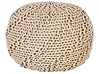 Pouf PRIENE Baumwolle Beige