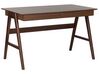 Schreibtisch SHESLAY 120 cm 70 cm mit Schubladen Dunkelbraun