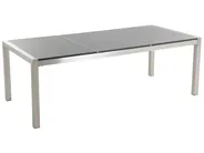 Garden Dining Set 8 Seater GROSSETO Triple Plate Granite Polished Grey_378070