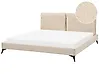 Bett mit Lattenrost Bouclé MELLE 180 x 200 cm Beige