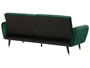 Sofa Bed 3 Seater VIMMERBY Velvet Emerald Green_771560