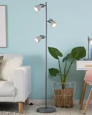 Floor Lamp MISTAGO Adjustable Concrete Grey_874659