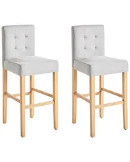 Set mit 2 Barstühlen MADISON Grau_970086