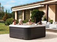 Outdoor Hot Tub with LED LASTARRIA White_818674