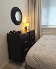 6 Drawer Chest WALCOTT Black_1033803