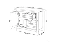 Sideboard mit 2 Türen AGORA Braun_774277