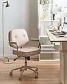 Schreibtischstuhl PARAMUS Kunstleder Beige