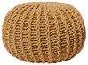 Pouf CONRAD Baumwolle Senfgelb