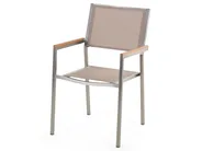 Garden Dining Set 8 Seater GROSSETO Eucalyptus Wood Brown/ Beige_768538