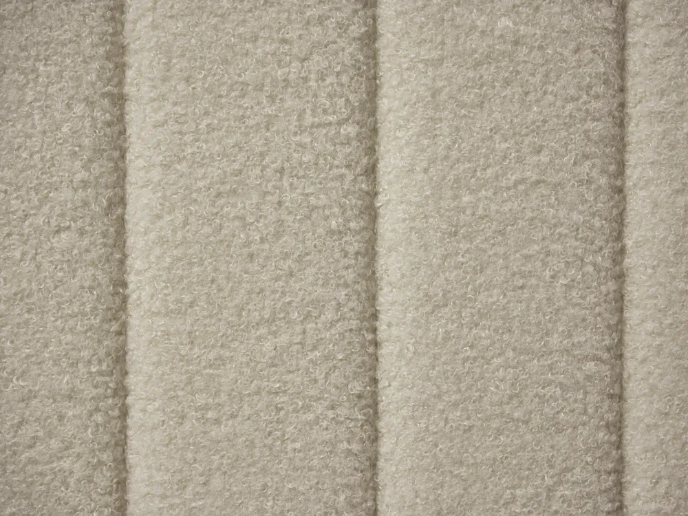 Bett mit Lattenrost Bouclé LUNAN 180 x 200 cm Beige_960735