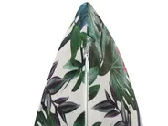 Dekokissen 2er Set GASTERIA 45 x 45 cm Samtstoff Grün Pflanzenmuster_834860