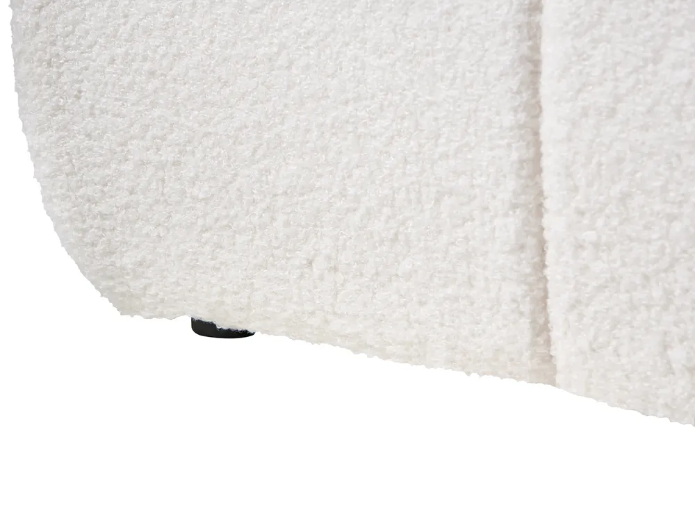 Ottoman Bed without Headboard GENAS Boucle Off-White 160 x 200 cm (EU King Size)_1070362