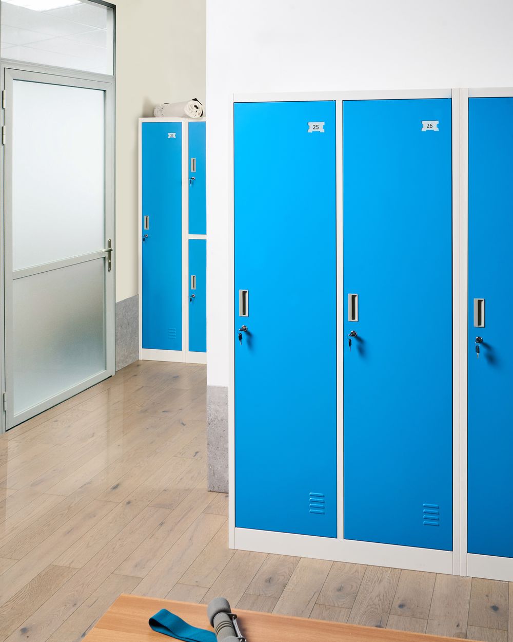 Locker met 2 deuren ATHLETE Metaal Wit/blauw