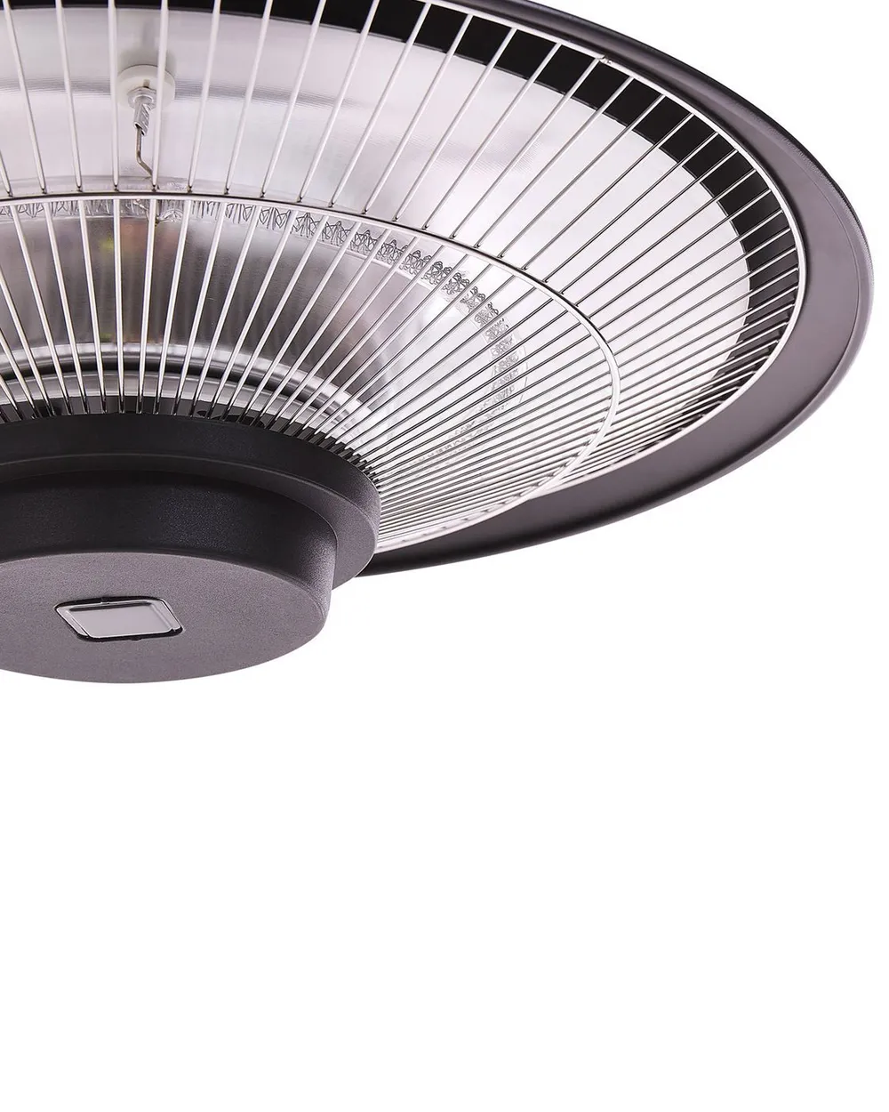 Hanging Infrared Patio Heater MERAPI 1500 W with Remote Black_815747