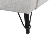 Sofa 3-Sitzer HOBRO Stoff Hellgrau_949655