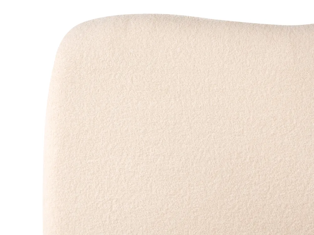 Bett mit Stauraum BLAGNAC Bouclé Hellbeige 90 x 200 cm_1026310
