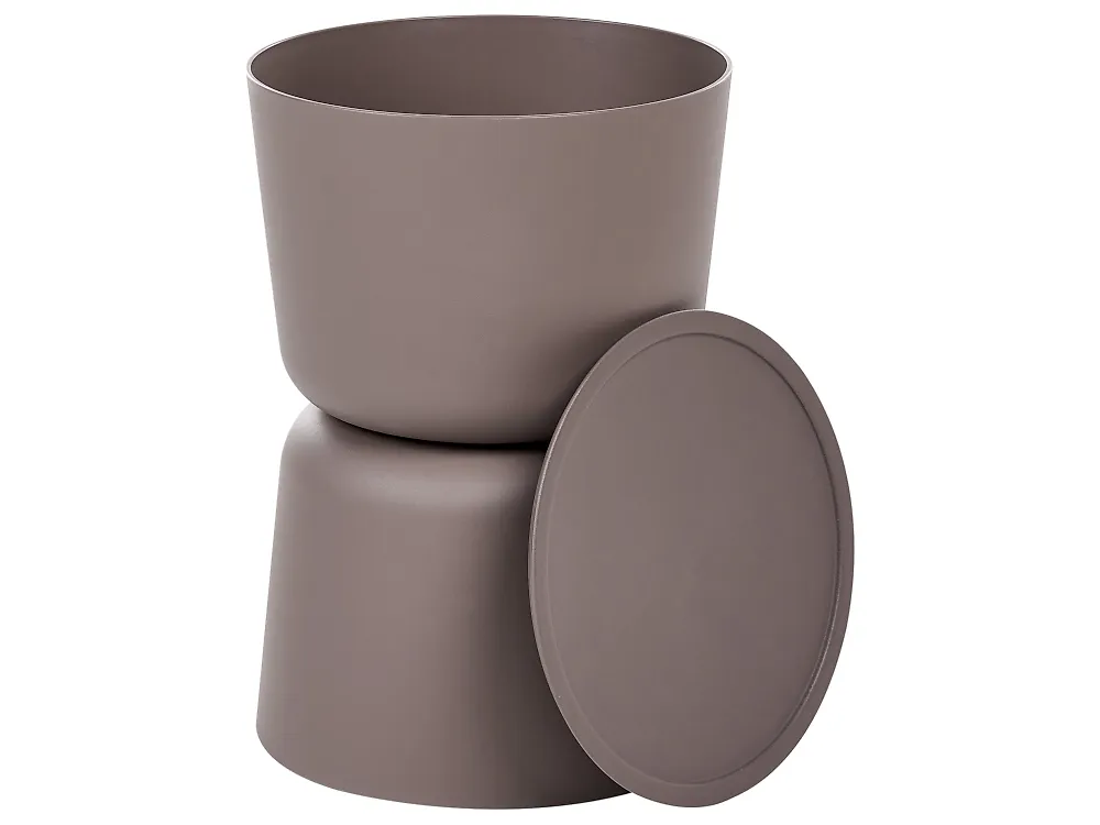 Set van 2 bijzettafels ATACAMA 32/40 cm 32/40 cm Bruin Beige_1172085
