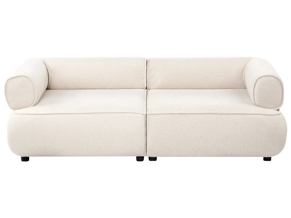 Sofa 3-Sitzer SALLA Bouclé Cremeweiß_1058157