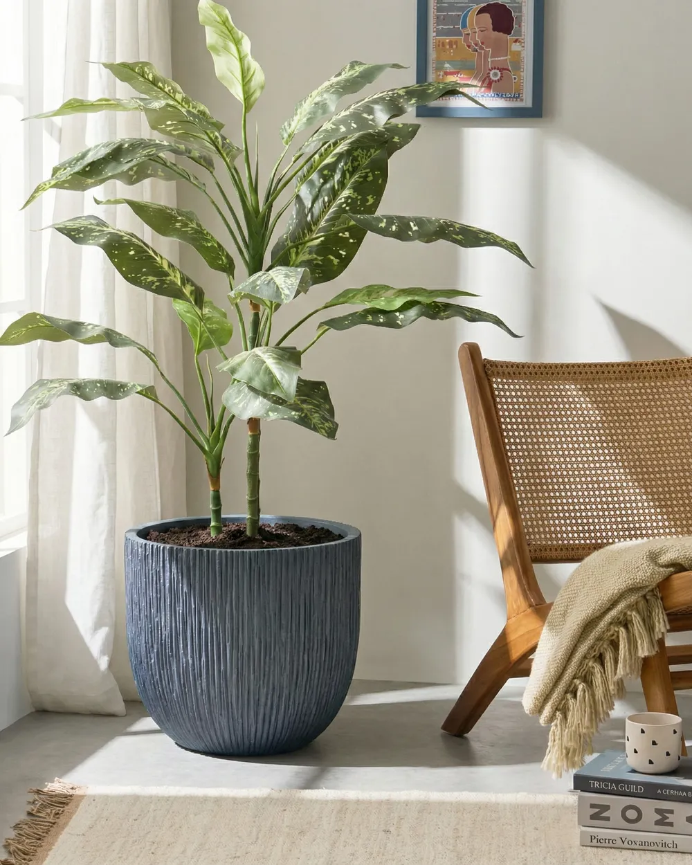 Blumenkübel HANYUE 42 cm Grau