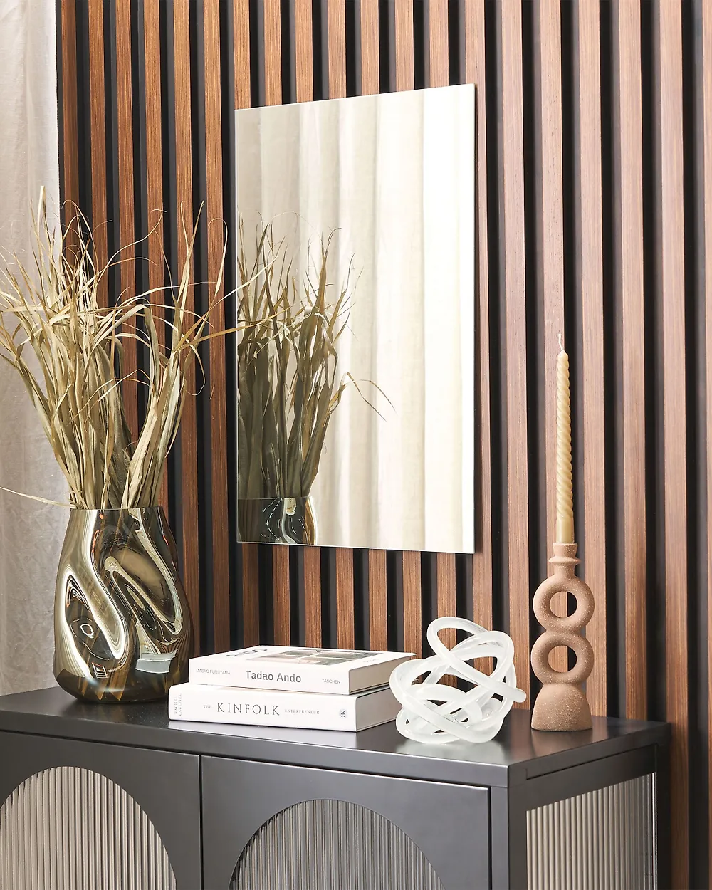 Wall Mirror ANGERS 40 cm 60 cm Silver_1180071