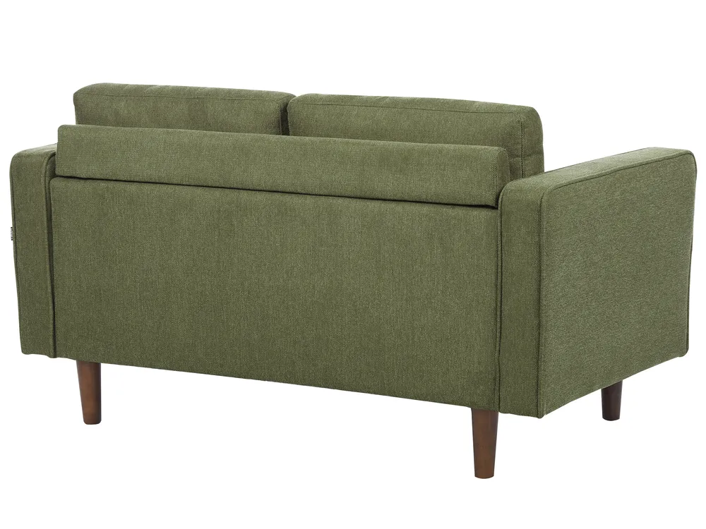 Sofa 2-Sitzer NURMO Stoff Dunkelgrün_896014