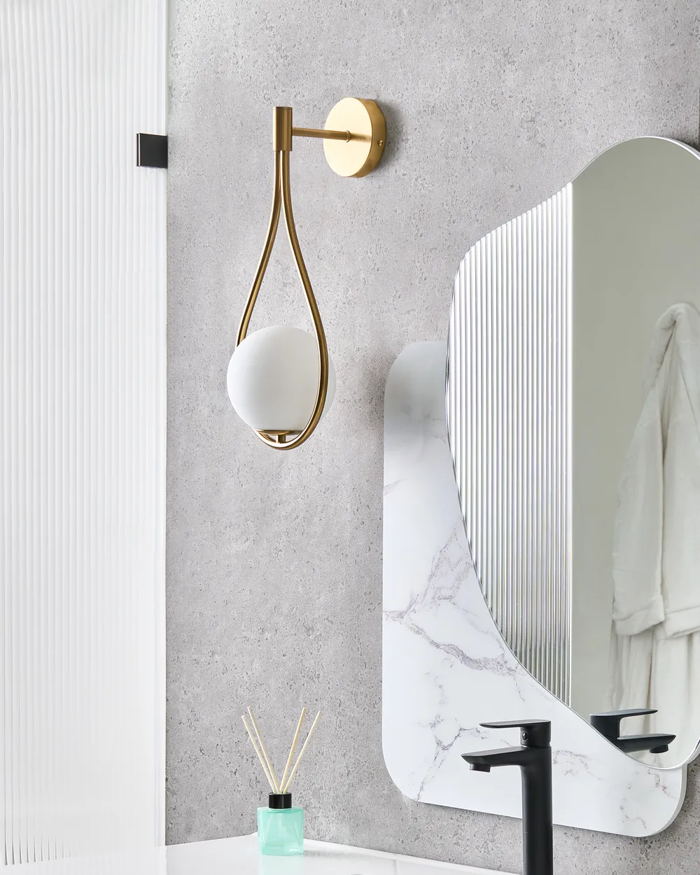 Wall Lamp AUROUE Metal Gold_1009175