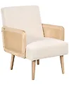 Sessel HOJBY Stoff Hellbeige