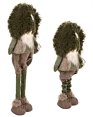 Weihnachtsdekoration 2er Set PORRAS 44-57/57-70 cm Zwerg Braun / Grün_1174988