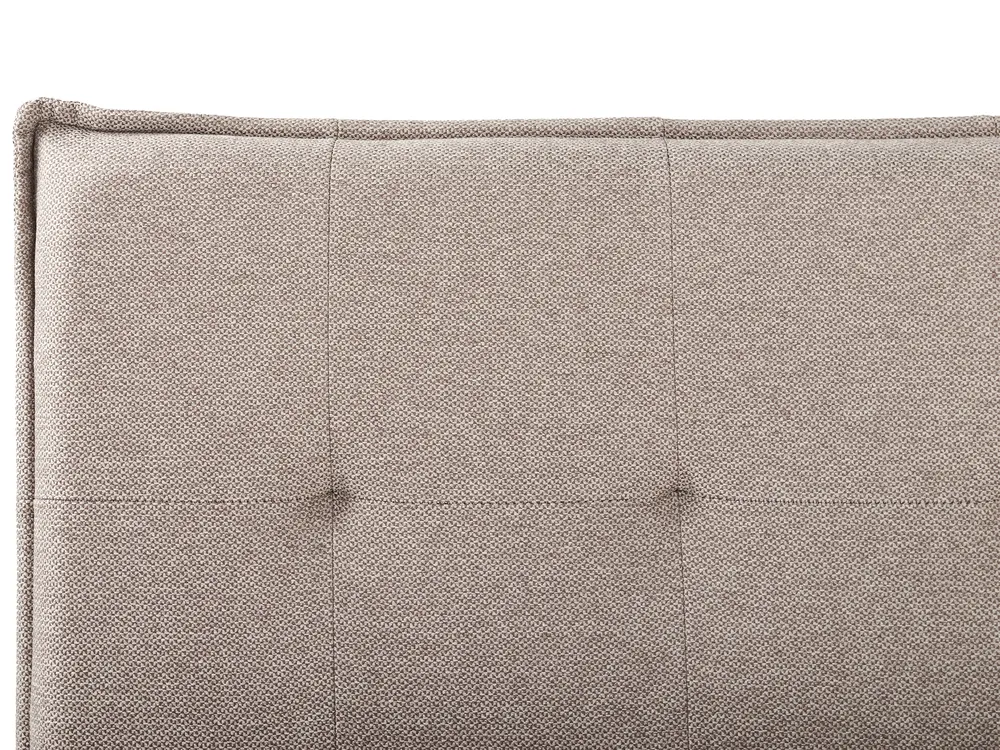 Bed Faux Linen LESTRE 180 x 200 cm (EU Super King) Taupe_960071