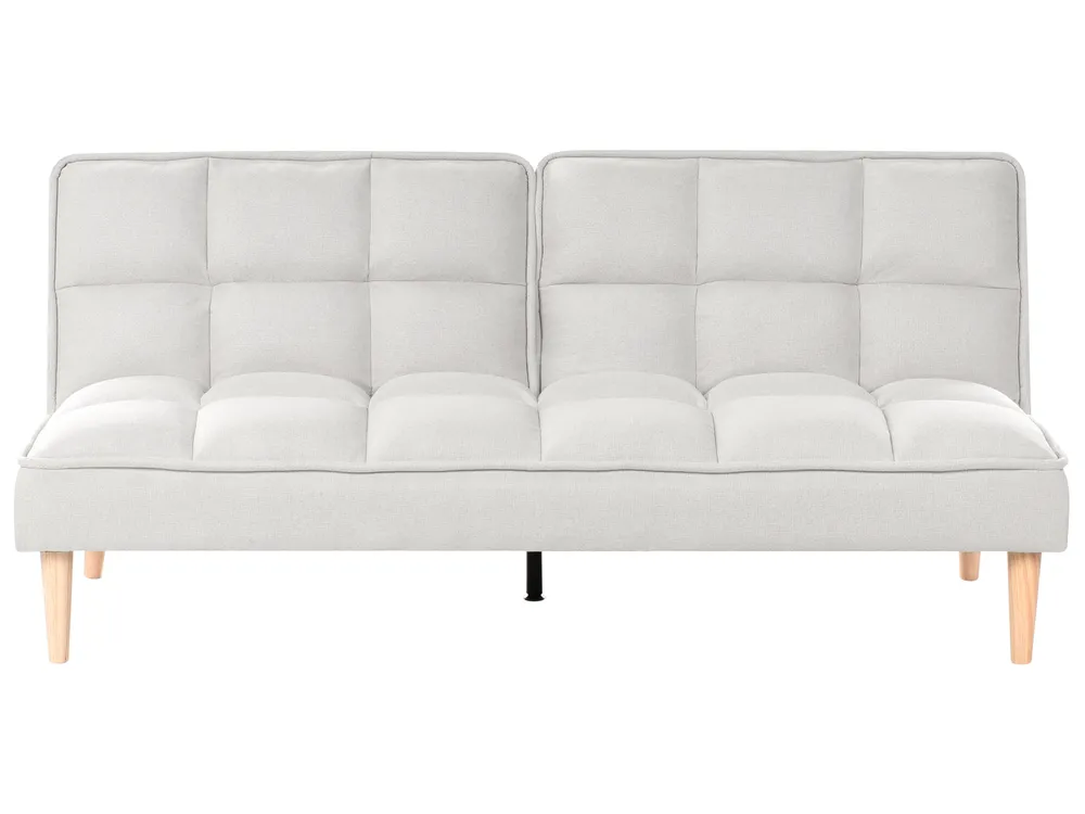 Schlafsofa 3-Sitzer SILJAN Stoff Cremeweiß