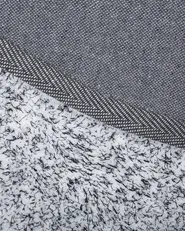 Shaggy Rug DEMRE Grey ø 140 cm_715215