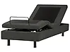 Adjustable Bed without Headboard Fabric CASTELLAN 80 x 200 cm (EU Small Single) Dark Grey