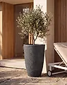Blumenkübel CAMIA 43 cm Schwarz