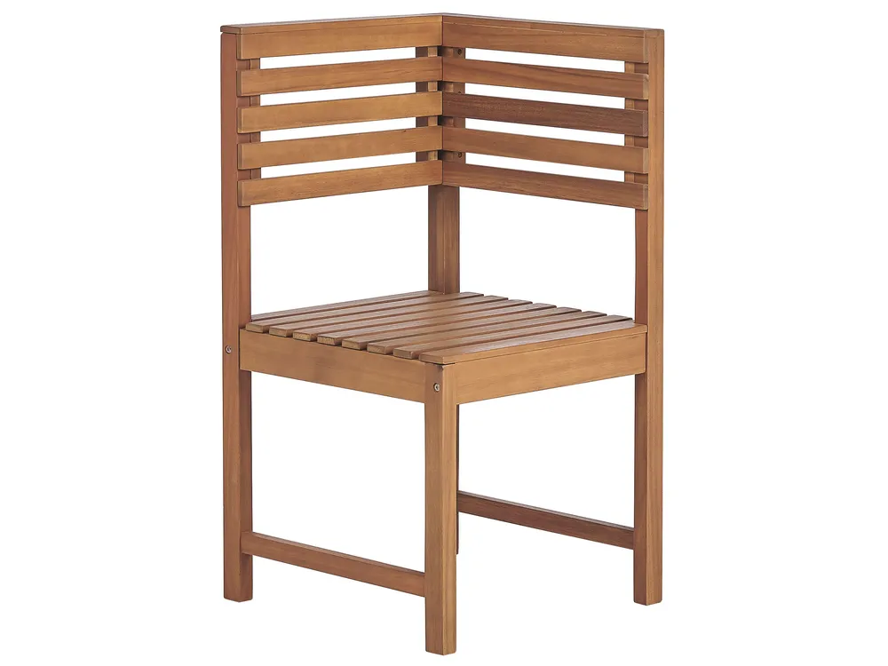 Balcony Dining Set 4 Seater TREIA Acacia Wood Brown_811889