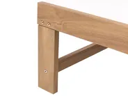 Sonnenliege PEDESINA mit Relaxfunktion Akazienholz Beige_1034527