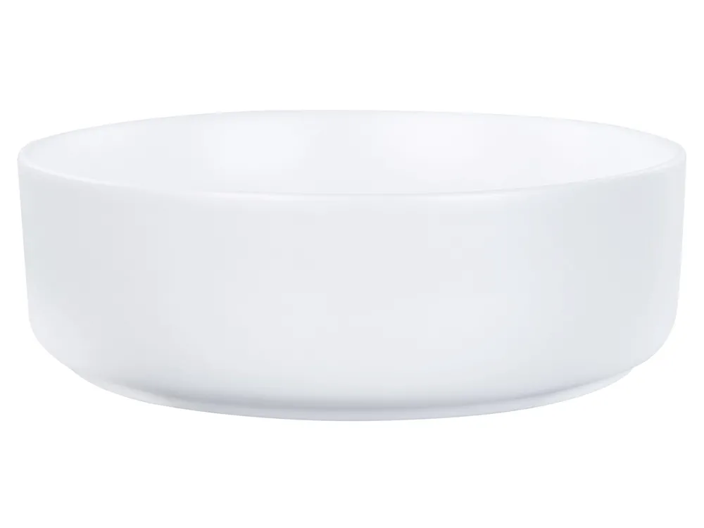 Countertop Basin CALIG ⌀ 360 mm Ceramic Off-White_934706