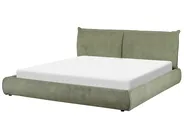 Waterbed Corduroy VINAY 180 x 200 cm (EU Super King) Olive Green_880797
