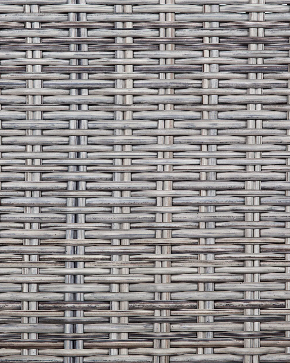 Set mit 2 Stühlen und Sitzkissen CASCAIS Polyrattan Grau_739933