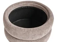 Pouf mit Stauraum HAWLEY Chenillegewebe Taupe_996464
