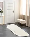 Teppich BERANI Hellbeige 80 x 250 cm Viskose