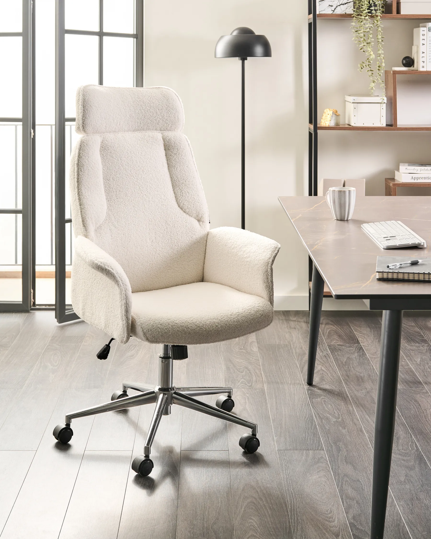 Office Chair PILOT Boucle Off-White_1024602