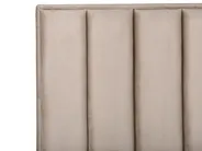 Schlafzimmer Set SEZANNE Samtstoff Taupe 140 x 200 cm_892605