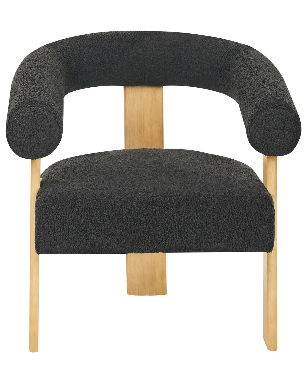 Sessel ILBRO Bouclé Schwarz / Hellbraun_984783